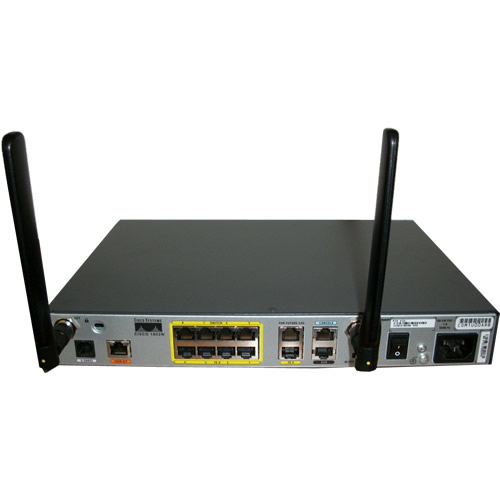 cisco 1803 CISCO1803W AG B K9 router back